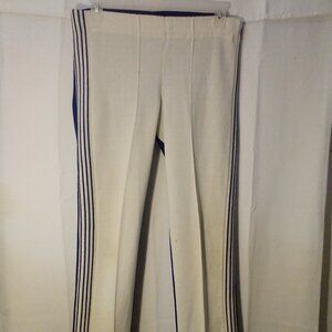 Vintage White Stag Speedo Baseball Pants Men M Zip Pocket Blue White